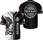 RoyalBro Personalized Mexico Baseball Jersey, Mexican Jersey for Men & Women, Mexican Flag Jersey, Mexico Shirt Camisa